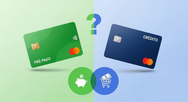Cartão pré-pago vs crédito