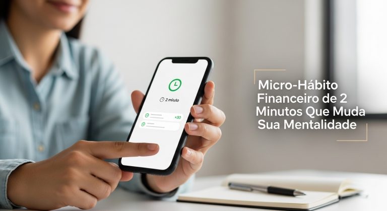Micro Hábito Financeiro de 2 Minutos Que Muda Sua Mentalidade