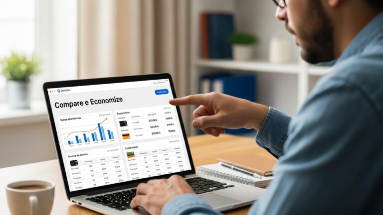 Como usar comparadores financeiros para economizar em bancos e cartões